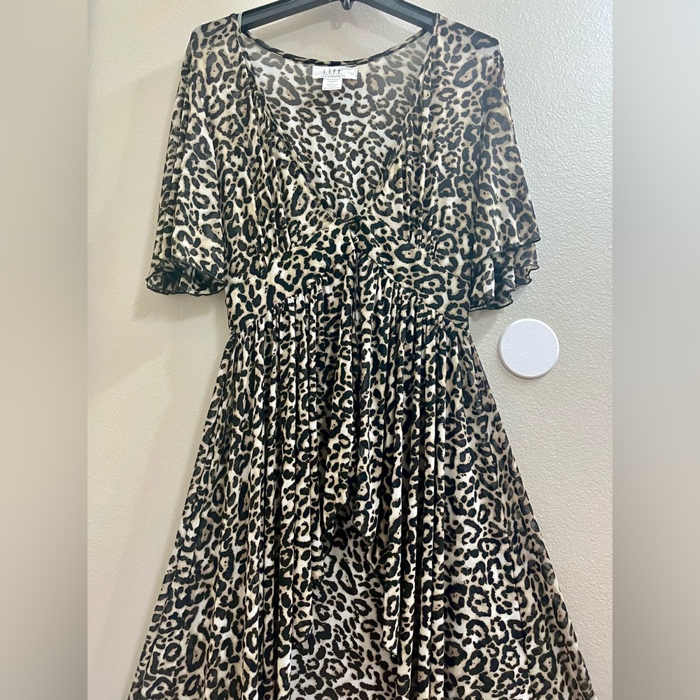 Cheetah Print Cover Up, Can be used for clothing/bathing suits.